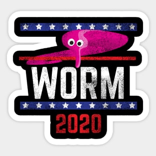 Magic Worm On A String Meme Pink Worm 2020 for President Sticker